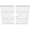 Ekena Millwork Rubik Architectural Grade PVC Contemporary Ceiling Medallion, Two Piece, 20"OD x 3"ID x 7"C x 1"P CMP20RK2-03000 - alternate 4